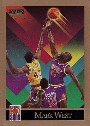 #230 Mark West - Phoenix Suns - 1990-91 SkyBox Basketball