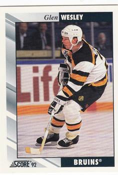 #230 Glen Wesley - Boston Bruins - 1992-93 Score USA Hockey