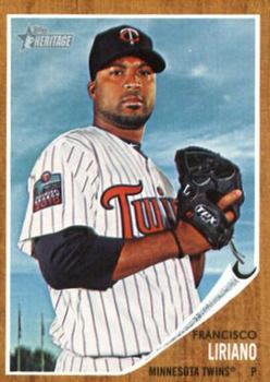 #230 Francisco Liriano - Minnesota Twins - 2011 Topps Heritage Baseball