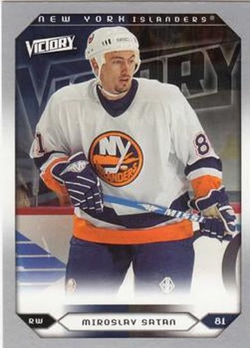 #230 Miroslav Satan - New York Islanders - 2005-06 Upper Deck Victory Hockey