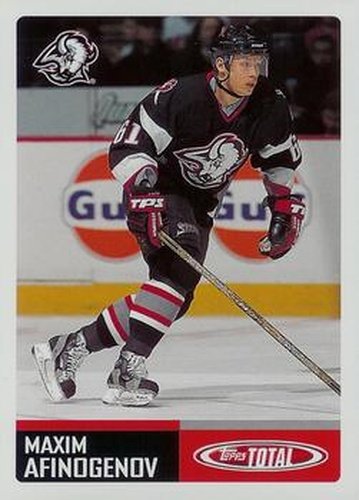 #230 Maxim Afinogenov - Buffalo Sabres - 2002-03 Topps Total Hockey
