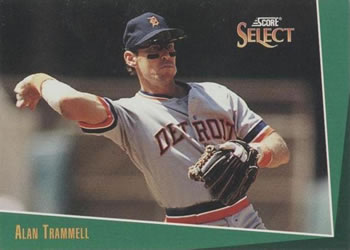 #230 Alan Trammell - Detroit Tigers - 1993 Select Baseball