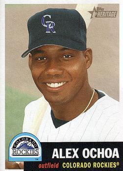 #230 Alex Ochoa - Colorado Rockies - 2002 Topps Heritage Baseball