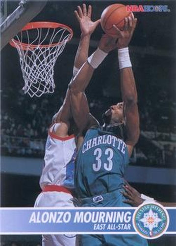 #230 Alonzo Mourning - Charlotte Hornets - 1994-95 Hoops Basketball