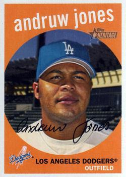 #230 Andruw Jones - Los Angeles Dodgers - 2008 Topps Heritage Baseball