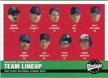 #230 Arizona Diamondbacks - Arizona Diamondbacks - 2001 Upper Deck Vintage Baseball