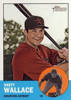 #230 Brett Wallace - Houston Astros - 2012 Topps Heritage Baseball