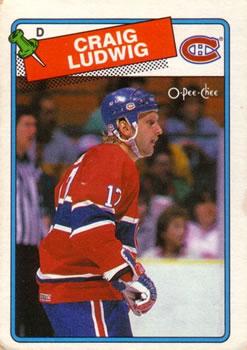 #230 Craig Ludwig - Montreal Canadiens - 1988-89 O-Pee-Chee Hockey