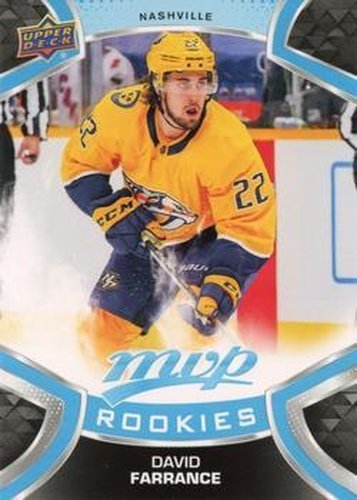 #230 David Farrance - Nashville Predators - 2021-22 Upper Deck MVP Hockey