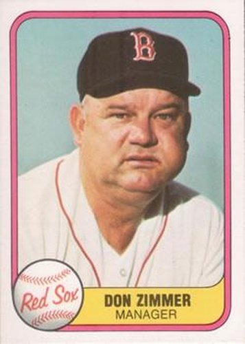 #230 Don Zimmer - Boston Red Sox - 1981 Fleer Baseball