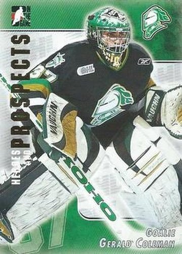 #230 Gerald Coleman - London Knights - 2004-05 In The Game Heroes and Prospects Hockey