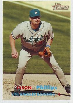 #230 Jason Phillips - Los Angeles Dodgers - 2006 Topps Heritage Baseball