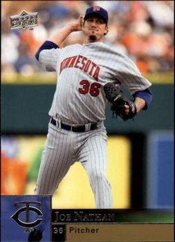 #230 Joe Nathan - Minnesota Twins - 2009 Upper Deck Baseball