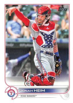 #230 Jonah Heim - Texas Rangers - 2022 Topps Baseball