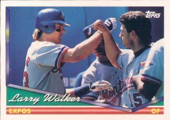 #230 Larry Walker - Montreal Expos - 1994 Topps Baseball