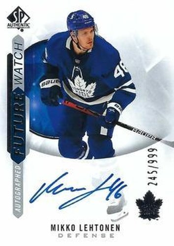 #230 Mikko Lehtonen - Toronto Maple Leafs - 2020-21 SP Authentic Hockey