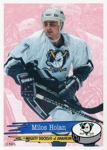 #230 Milos Holan - Anaheim Mighty Ducks - 1995-96 Panini Hockey Stickers