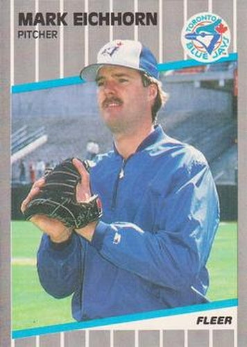 #230 Mark Eichhorn - Toronto Blue Jays - 1989 Fleer Baseball