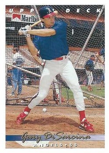 #230 Gary DiSarcina - California Angels - 1993 Upper Deck Baseball