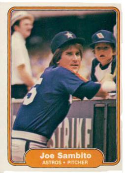 #230 Joe Sambito - Houston Astros - 1982 Fleer Baseball