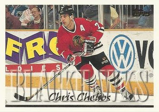 #230 Chris Chelios - Chicago Blackhawks - 1995-96 Topps Hockey