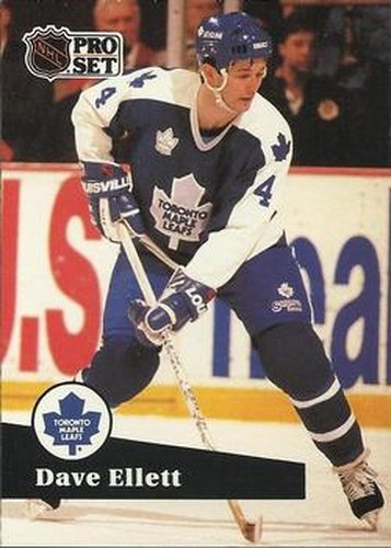 #230 Dave Ellett - 1991-92 Pro Set Hockey