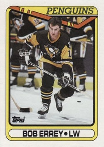 #230 Bob Errey - Pittsburgh Penguins - 1990-91 Topps Hockey