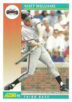 #230 Matt Williams - San Francisco Giants - 1992 Score Baseball