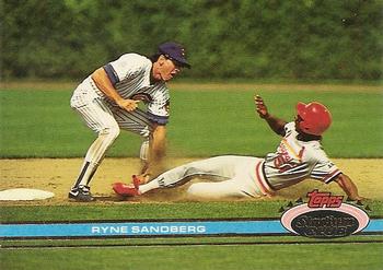 #230 Ryne Sandberg - Chicago Cubs - 1991 Stadium Club Baseball