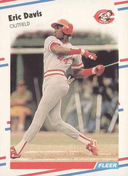 #231 Eric Davis - Cincinnati Reds - 1988 Fleer Baseball