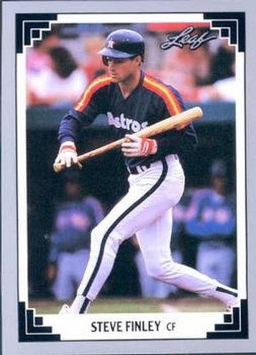 #231 Steve Finley - Houston Astros - 1991 Leaf Baseball