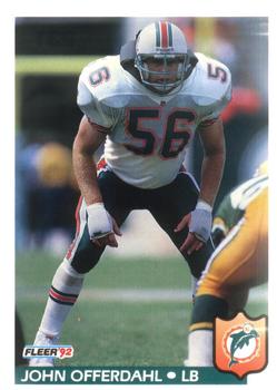 #231 John Offerdahl - Miami Dolphins - 1992 Fleer Football
