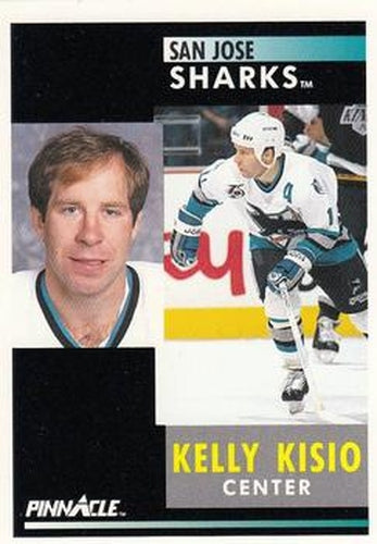 #231 Kelly Kisio - San Jose Sharks - 1991-92 Pinnacle Hockey