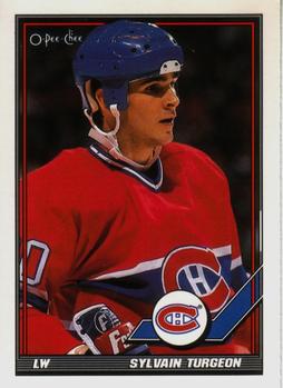 #231 Sylvain Turgeon - Montreal Canadiens - 1991-92 O-Pee-Chee Hockey