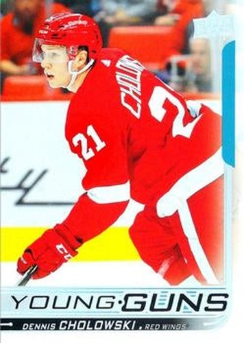 #231 Dennis Cholowski - Detroit Red Wings - 2018-19 Upper Deck Hockey