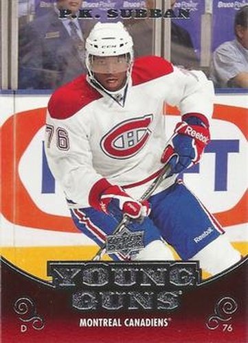#231 P.K. Subban - Montreal Canadiens - 2010-11 Upper Deck Hockey