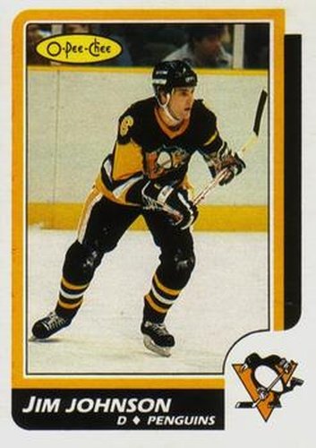 #231 Jim Johnson - Pittsburgh Penguins - 1986-87 O-Pee-Chee Hockey