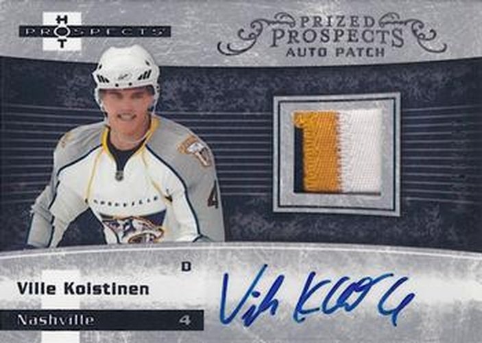 #231 Ville Koistinen - Nashville Predators - 2007-08 Fleer Hot Prospects Hockey