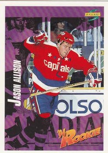 #231 Jason Allison - Washington Capitals - 1994-95 Score Hockey