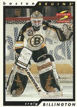 #231 Craig Billington - Boston Bruins - 1996-97 Score Hockey