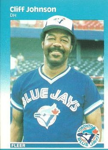 #231 Cliff Johnson - Toronto Blue Jays - 1987 Fleer Baseball