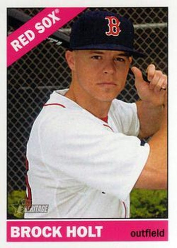 #231 Brock Holt - Boston Red Sox - 2015 Topps Heritage Baseball