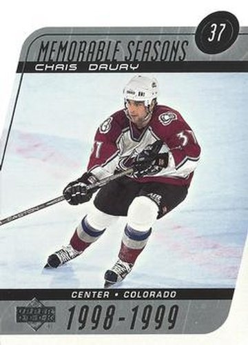 #231 Chris Drury - Colorado Avalanche - 2002-03 Upper Deck Hockey