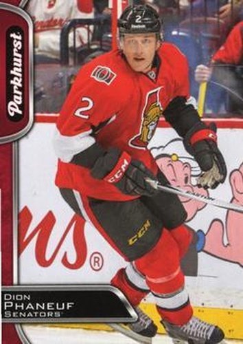 #231 Dion Phaneuf - Ottawa Senators - 2016-17 Parkhurst - Red Hockey