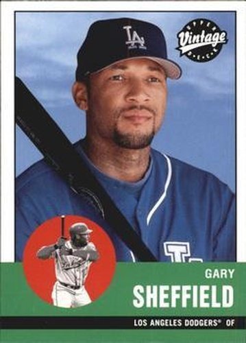 #231 Gary Sheffield - Los Angeles Dodgers - 2001 Upper Deck Vintage Baseball