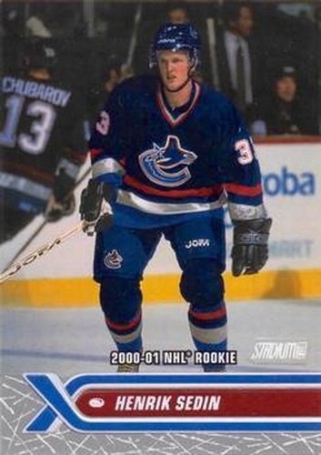 #231 Henrik Sedin - Vancouver Canucks - 2000-01 Stadium Club Hockey