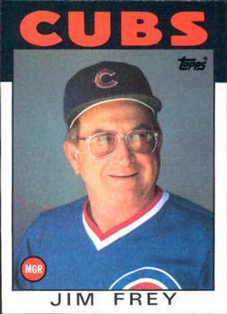 #231 Jim Frey - Chicago Cubs - 1986 Topps Baseball