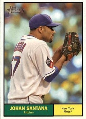 #231 Johan Santana - New York Mets - 2010 Topps Heritage Baseball