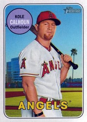 #231 Kole Calhoun - Los Angeles Angels - 2018 Topps Heritage Baseball