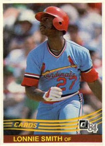 #231 Lonnie Smith - St. Louis Cardinals - 1984 Donruss Baseball